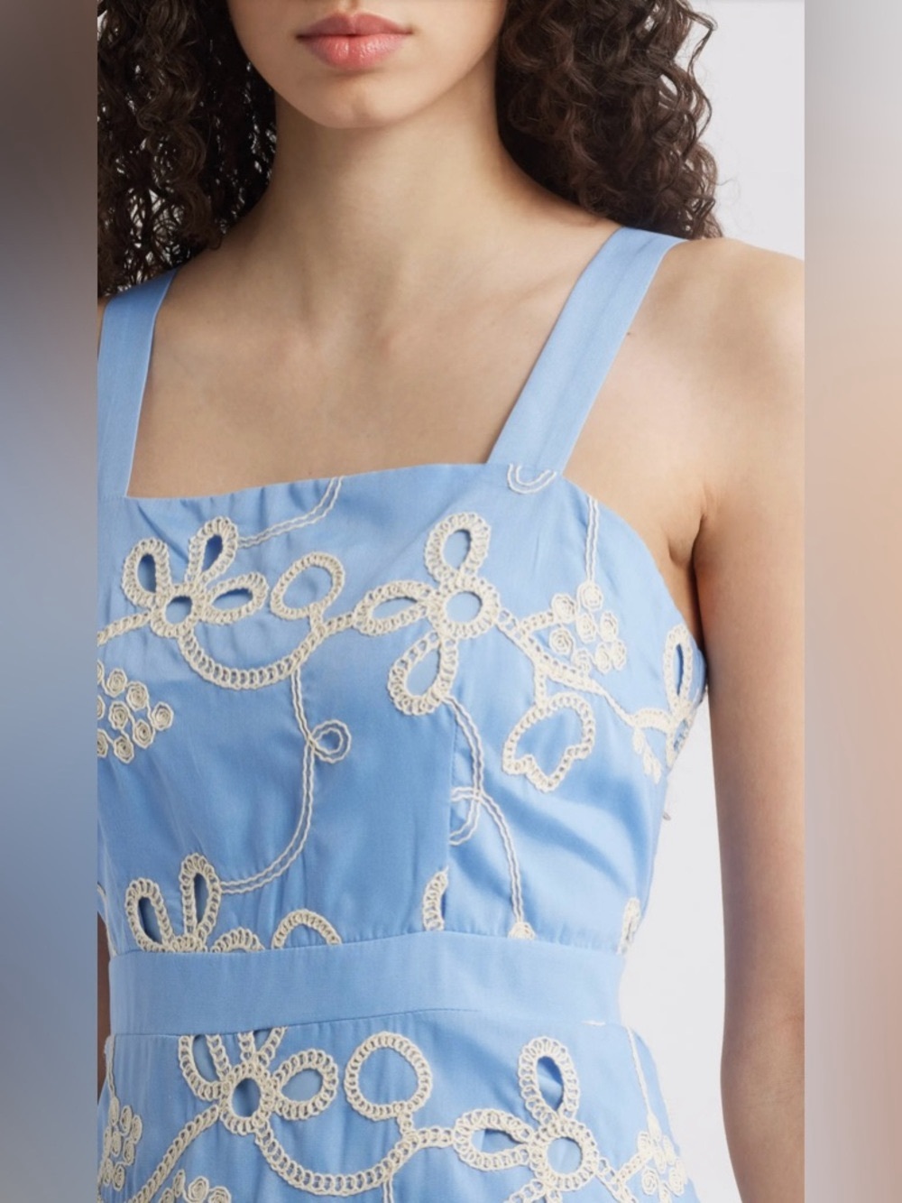 Sam Edelman Rope Embroidery Mini Sundress - Picture 5 of 9